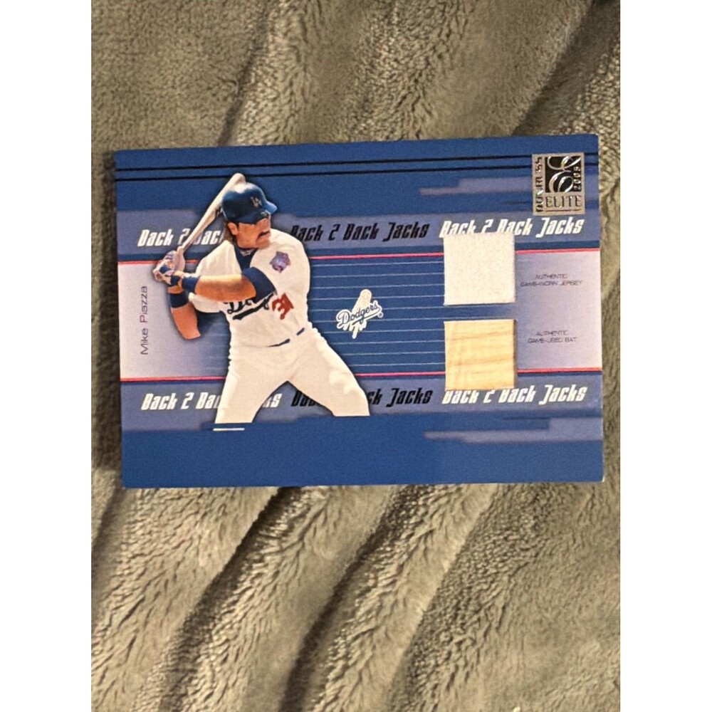 2005 Donruss Elite - Back 2 Back Jacks Mike Piazza #BBJ-21 Combos /50 (MEM)